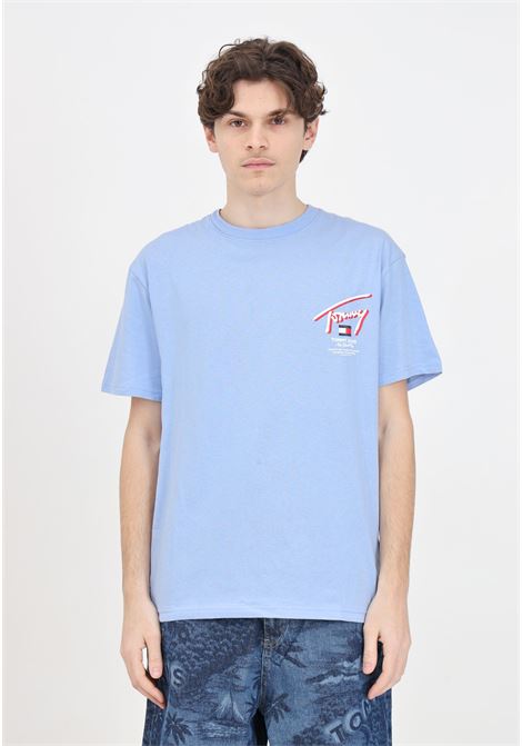 Light blue Reg 3D Street men's t-shirt TOMMY JEANS | DM0DM18574C3SC3S